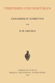 Paperback Verstehen Und Einfühlen: Gesammelte Schriften [German] Book