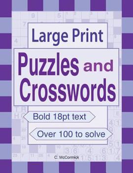 Paperback Large Print Puzzles and Crosswords [Large Print] Book