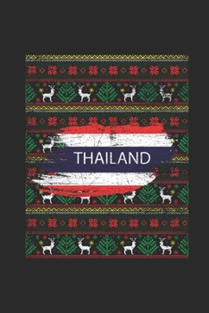 Paperback Ugly Christmas - Thailand Flag: Graph Ruled Notebook - Journal for Ugly Christmas Gift And New Year Gift Idea Book