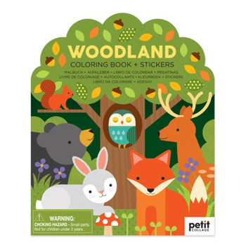 Paperback Woodland Coloring Book + Stickers [Spanish] Book