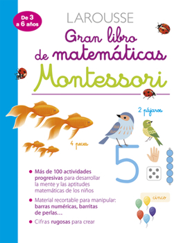 Paperback Gran Libro de Matemáticas Montessori [Spanish] Book