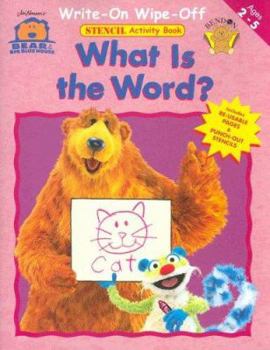 Hardcover Word: Write On/wipe Off Stencil Workbook - (Bear in The Big Blue House) Book