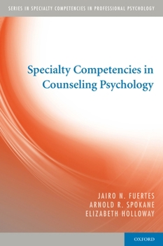 Paperback Specialty Competencies in Counseling Psychology Book