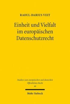 Paperback Einheit Und Vielfalt Im Europaischen Datenschutzrecht [German] Book