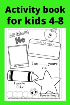 Paperback Activity book for kids 4-8 Book