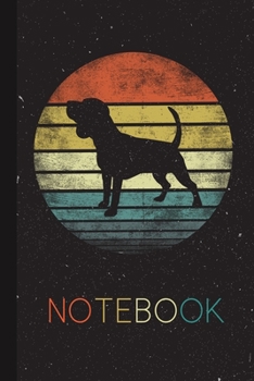 Notebook: English Beagle Gifts Present for Pet Owner Silhouette Blank Lined Notebook for Dog Mom Dad Cool Gift Idea for Men Women Kids Journal Thanksgiving Birthday Party Journal for Her Him