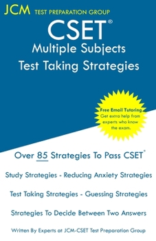 Paperback CSET Multiple Subjects - Test Taking Strategies Book