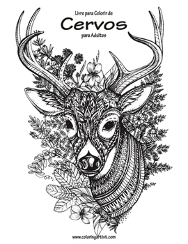 Paperback Livro para Colorir de Cervos para Adultos 1 [Portuguese] Book