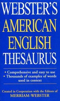 Paperback Webster's American English Thesaurus Book