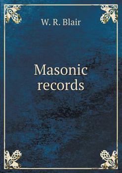 Paperback Masonic Records Book