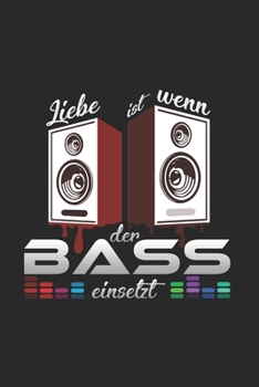 Liebe ist wenn der Bass einsetzt: 6x9 HardStyle | lined | ruled paper | notebook | notes