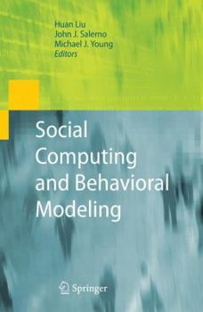 Hardcover Social Computing and Behavioral Modeling Book