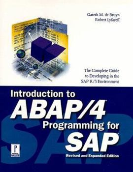 Hardcover Intro to ABAP 4 Programming for SAP Revised Book