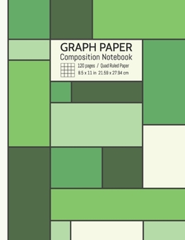 Graph Paper Composition Notebook: Grid Paper Notebook, Quad Ruled 4x4 (4 squares per inch) - 120 numbered pages in large size 8.5x11"