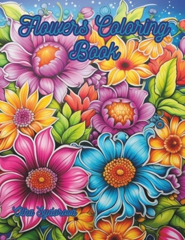 Paperback Flowers Coloring Book