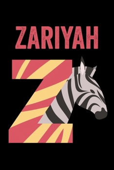 Paperback Zariyah: Animals Coloring Book for Kids, Weekly Planner, and Lined Journal Animal Coloring Pages. Personalized Custom Name Init Book