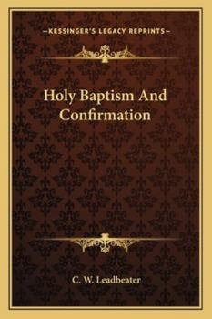 Holy Baptism And Confirmation