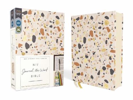Hardcover Niv, Journal the Word Bible (Perfect for Note-Taking), Cloth Over Board, Cream, Red Letter, Comfort Print: Reflect, Take Notes, or Create Art Next to Book