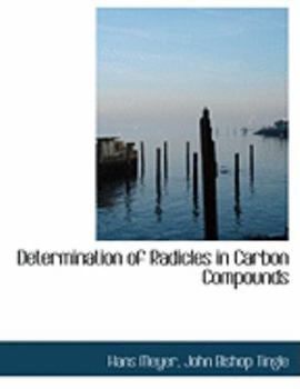 Determination of Radicles in Carbon Compounds