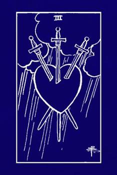 III: Three of Swords Tarot Card Journal, 6 X 9 Inch Matte Softcover Paperback Notebook with 120 Blank Lined Pages