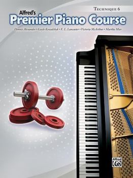 Paperback Alfred's Premier Piano Course Technique 6 Book