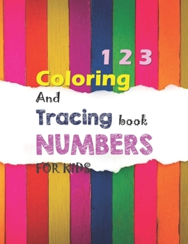 Paperback 1 2 3 Coloring And Tracing book NUMBERS FOR KIDS Book
