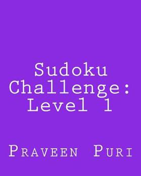 Paperback Sudoku Challenge: Level 1: Large Grid Sudoku Puzzles Book