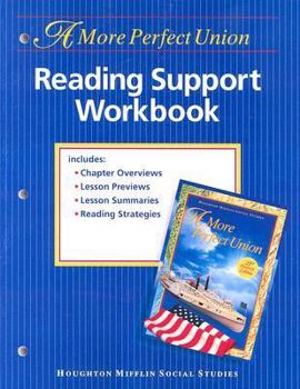 Paperback HMSS Reading Support Workbook, Level 8: A More Perfect Union Book
