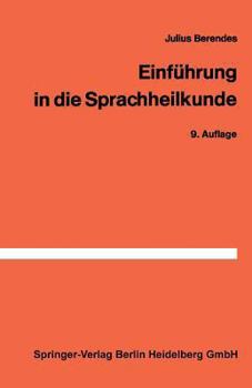 Paperback Einführung in Die Sprachheilkunde [German] Book
