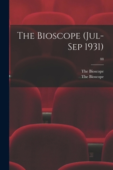 Paperback The Bioscope (Jul-Sep 1931); 88 Book