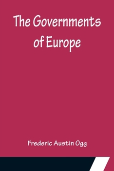 Paperback The Governments of Europe Book