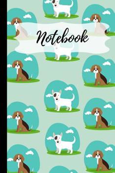 Paperback Notebook: Blue Dog Notebook 120 Pages (6x 9) Book