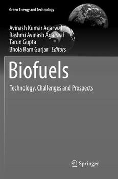 Paperback Biofuels: Technology, Challenges and Prospects Book
