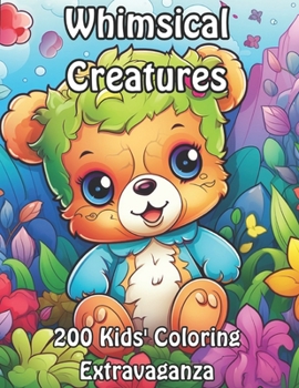 Paperback 200 Whimsical Creatures: Kids' Coloring Extravaganza Book