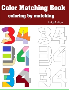 Paperback Color Matching Book For Teens And Kids: Coloring By Matching Book