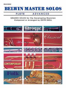 Paperback Belwin Master Solos (Flute), Vol 1: Advanced Book
