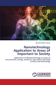 Paperback Nanotechnology Application to Areas of Important to Society Book