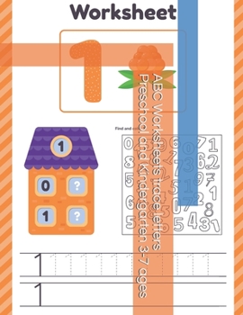 Paperback ABC Worksheets trace letters Preschool and Kindergarten 3-7 ages Book