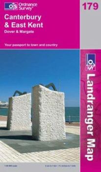 Canterbury and East Kent, Dover and Margate (Landranger Maps) 179 (OS Landranger Map)