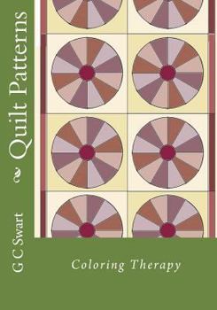 Paperback Quilt Patterns: Coloring Therapy Book