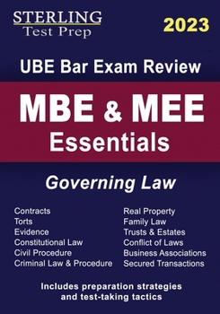 Paperback MBE & MEE Essentials: Governing Law for UBE Bar Exam Review Book
