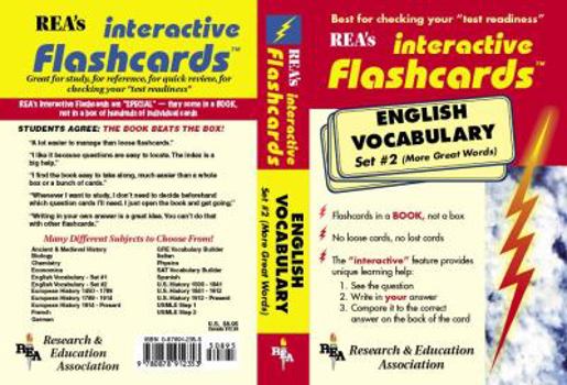 Paperback English Vocabulary - Set #2 Interactive Flashcards Book