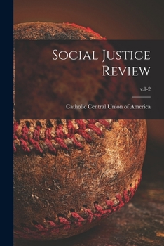 Paperback Social Justice Review; v.1-2 Book