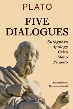 Paperback Five Dialogues: Euthyphro, Apology, Crito, Meno, Phaedo Book
