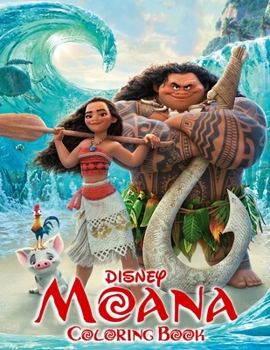 Paperback Moana Coloring Book: A Coloring Book For Kids And Adults With Mona Pictures, Relax And Stress Relief Book