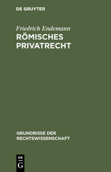 Hardcover Römisches Privatrecht [German] Book