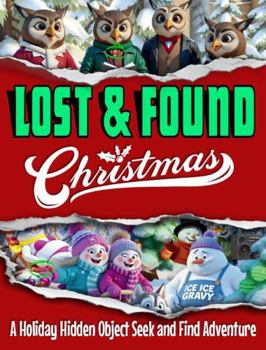 Hardcover Lost And Found - Christmas: A Holiday Hidden Object Seek and Find Adventure – Adult Level, Super Hard Hidden Pictures Puzzle and Activity Book with Fun, Cozy, and Merry Visual Puzzles Book