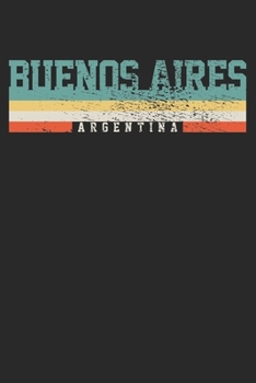Paperback Notebook: Buenos Aires Argentinia Ruled 6x9 120 Pages Book