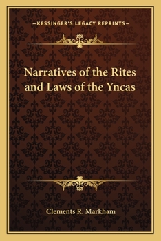Paperback Narratives of the Rites and Laws of the Yncas Book