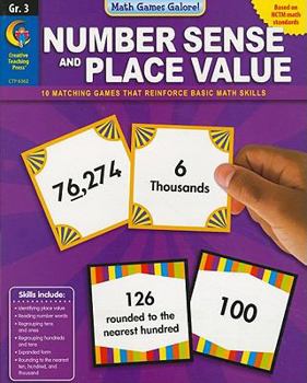 Paperback Number Sense & Place Value, Grade 3 Book